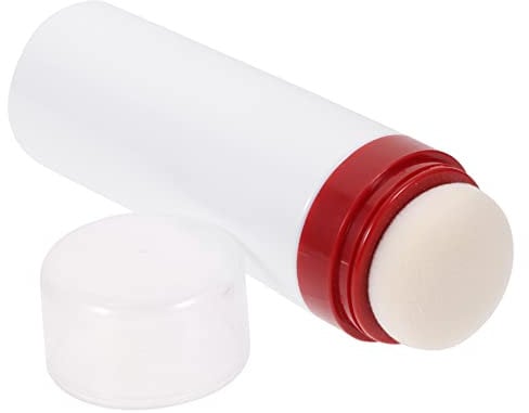 WATIIFUFU Puderquaste Body Puffs zum Duschen Puffflasche Mini Talkum Puder puder dose Babypuder-Box puder puff behälter Vorratsflasche für Säuglingspulver Babypuderflasche Plastik Weiß
