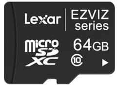 EZVIZ Ultra Micro SDXC Carte mémoire 64 Go Classe 10 Compatible avec caméras de sécurité EZVIZ (carte SD 64 Go)