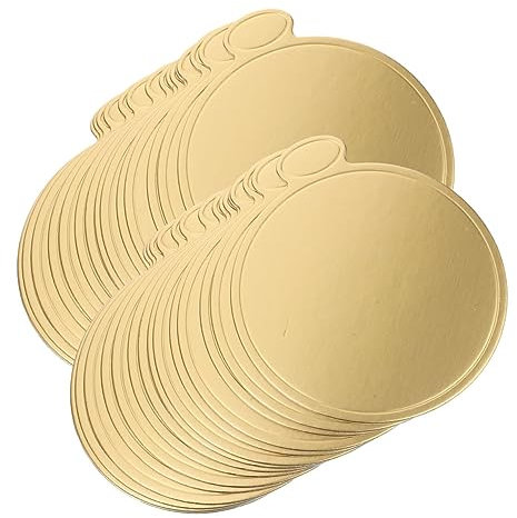 OKUMEYR 50pcs Round Cake Bases Cardboard Bases for Party Supplies Food-Grade Cardboard Cake Plate Boards and Boxes Holder