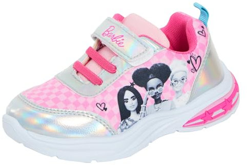 Barbie Scarpe Sportive Luminose per Bambine, Moda per Bambini, Facili da Toccare, con LED Lampeggianti