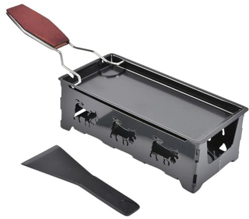 Ciieeo 1 Juego plancha de queso mini raclette de queso parrilla raclette plancha antiadherente set cocina set de cocina faqueiro práctico horno de queso horno metalico para queso planchar