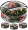 3 Pack Clear Christmas Wreath Garland Storage Bag, Waterproof Holiday Décor Xmas Decorations Ornaments Storage Bags With Zippers and Handle
