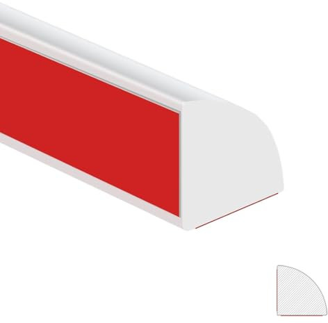 Garniture Murale Autocollante,Plinthe pvc,Moulure Plafond,Moulure Decorative,Moulure Quart de Rond,Moulure Adhesive,Pour les murs,les comptoirs,les sols,les bords d'armoires.(3mblanc)