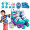Rollschuhe für Anfänger, Rollschuhe für - -Rollschuhe für Einsteiger, Rollschuhe für Alter von 3-8 Jahren, mit Leuchtrollen, für Eisbahnen