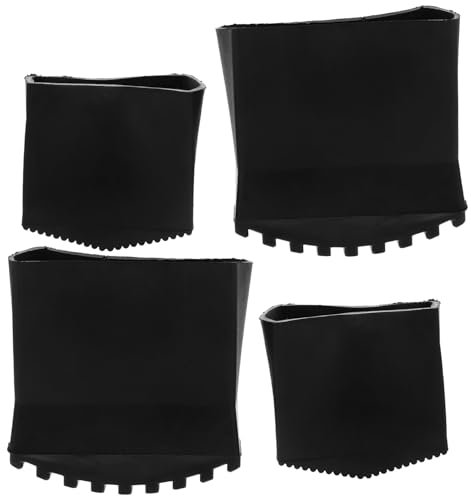 Homoyoyo 4stücke Teiliges Leiterfuß-schutzhüllen Aus Langlebigem Gummi Rutschfeste Praktische Leitern-fußabdeckung Einfache Montage Geeignet Für Haushalts Klappleitern Erhöht Stabilität