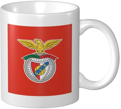 Kaffeebecher Benfica Lissabon Camping-Becher Personalisierte Männer Porzellan Becher, Für Tee, Kaffee, Kinder, 330ml