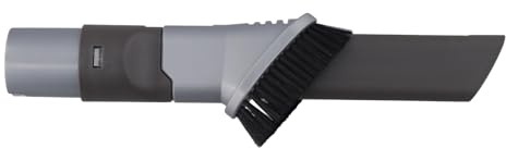 For Shark 2 in 1 Combination Crevice Tool and Dusting Brush Compatible with Rocket Vacuum Cleaners, Replacement Part 210FLIH380, Fits Models HV380 HV381 HV382 ZS350 ZS360 HV384Q, Black