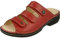 Finn Comfort Menorca-Soft, Damen Offene Sandalen, Rot (Red), 40 EU