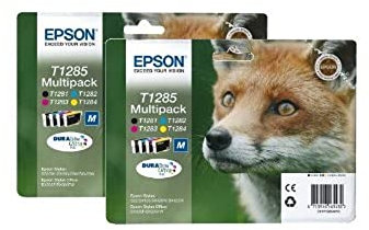 Epson T1285 x2 2 x Tintenpatronen Original Multipacks 8, gemischt