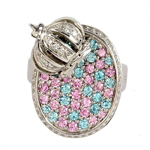 POMPÖÖS by Harald Glöckler Krone Ring Silber 925 rhodiniert G0268R/90/03/ (54 (17.2))