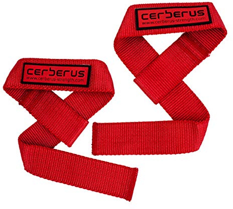 CERBERUS STRENGTH Elite Lifting Straps - Weightlifting, Bodybuilding, Powerlifting, Strength Training, Deadlifts - 21.5 Long