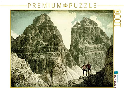 CALVENDO Puzzle DREI Zinnen Nordwand 1000 Teile Puzzle quer | Lege-Größe cm Foto-Puzzle für glückliche Stunden