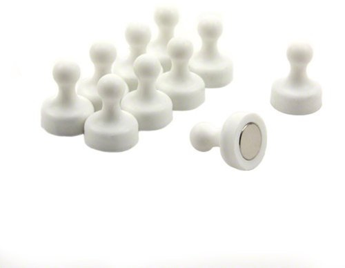 Hochleistungsweiß -Skittlermagnet Für Kühlschrank, Büro, Whiteboard, Mitteilungsboard 19Mm X 25 Mm Hoch - Pack Von 100