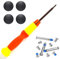 Pardarsey - Juego de 4 patas de goma con tornillos y destornilladores, compatible con MacBook Pro A1278 A1286 A1297 13 15 17 (no para pantalla Retina)