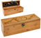 polar-effekt Personalisierte Holzbox mit Gravur - 5-teiliges Sommelier Set - Bambus Geschenkbox für Weinflasche - Weinkiste Geschenk zum Geburtstag - Motiv erstklassiger Wein