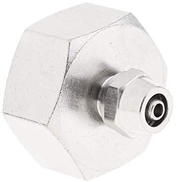 Brass Push Fit Connector Adapter ROS Water Pipe Fitting, Simple to Assemble and Never Leak - 3/4'' Female x 1/4'' Pushfit