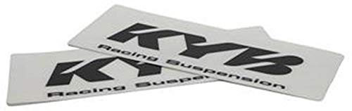 Kayaba Gabel Aufkleber KYB Racing Suspension 24x8,5cm transparent