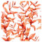 murando Vlies Tapete Blätter - Deko Panel Fototapete Wanddeko 10 m Tapetenrolle Mustertapete Wandtapete modern design Dekoration - Pflanzenmotiv Natur orange weiß f-C-0358-j-a