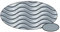 Wiemann Lehrmittel Wellpappe 50x70 cm, 3D-Wellkarton zum Basteln (Silber)
