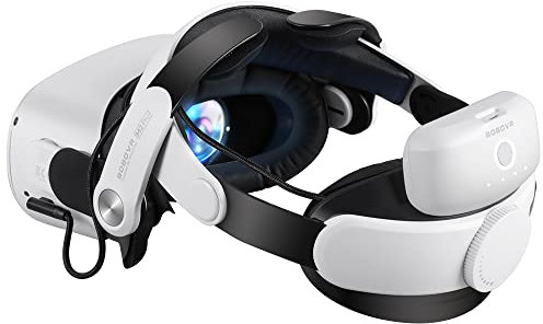 BOBOVR M2 Pro Strap Compatible With Oculus Quest 2, Battery Pack Head Strap Replacement Elite Strap, 5200mAh Magnetic Power Bank Halo Strap For Meta Quest2 Accessories