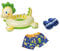 Heless 22 - Schwimm-Set für Puppen im Dino-Design, 3 teilig mit Bade-Hose, Badeschlappen und Schwimm-Ring, Größe ca. 35 - 45 cm, für Bade-Spaß an heißen Sommertagen