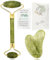 Gua Sha + Rouleau de Jade Visage + Guide d'utilisation – Kit Massage Visage: Jade Roller et Gua-sha Masseur - Rouleau de Jade et Pierre de Massage Naturelle pour Anti-âge Anti-rides