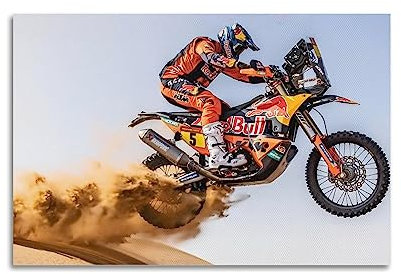 Extreme Sports Offroad Motor Rally Poster Dakar Rally KTM-Poster, dekorative Malerei, Leinwand-Wandposter und Kunstdruck, modernes Familienschlafzimmer-Dekor-Poster, 40 x 60 cm