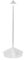 Zafferano, Pina Lampe mit Silberfarbenes Blatt, Kabellose, Wiederaufladbare Tischlampe mit Touch Control, Für den Innenbereich Geeignet, Dimmer, 2200-3000 K, Höhe 29 cm