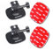 SEASKY Paquete de 2 soportes adhesivos flexibles A1 para casco con 3M para GoPro Hero13/12/11/10/9/8 Max DJI Action 5 Pro 4 3 Insta360 X5 X4 X3 Ace Pro 2 accesorios de cámara deportiva, superficies