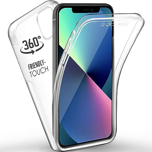 Clear Front and Back Case for Apple iPhone XS - (360°) Full Complete Shockproof Clear Protection Cover iPhone XS 5.8 inch