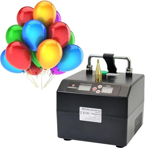 Portable Balloon Inflator, Automatic Modeling Balloon Blower Pump with Tool Bag Timer Count, Electric Inflation Devices for Party Events Decoration