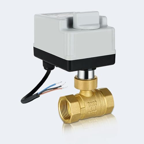 2 Wege Motorkugelhahn, AC220V Motorkugelhahn mit Manueller Funktion,DN20 kugelventil Elektrisch,Manueller Automatischer Kugelhahn,für die industrielle Durchflusskontrolle