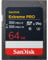SanDisk Extreme PRO 64 GB SDXC UHS-II Karte,bis zu 300 MB/s Lesegeschwindigkeit & Schreibgeschwindigkeit, V90, 8K