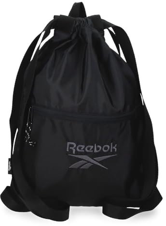 Reebok Dena Rucksack, Schwarz, 35 x 46 cm, Polyester, von Joumma Bags, Schwarz, Talla única, Rucksack