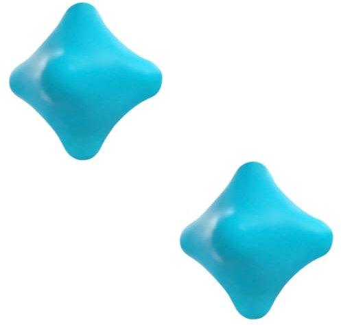 CRILSTYLEO 2st Massagekugel Massagestab Mini-massage Rehabilitations-massageball Magnetische Massagebälle Yoga-ball Stachelige Massage Massageball Für Den Rücken Massagerolle Blue Kieselgel