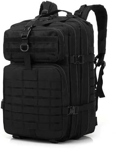 SHANNA Trekkingrucksack, Wanderrucksäcke Militärrucksack 45L Armee Rucksack MOLLE Assault Pack Taktischer Kampfrucksack für Outdoor Wandern Camping Trekking Angeln Jagd
