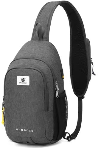 SKYSPER Schultertasche Brusttasche RFID Sling Bag Herren Leichte Umhängetasche Anti-Diebstahl Crossbody Bag Outdoor Reisen