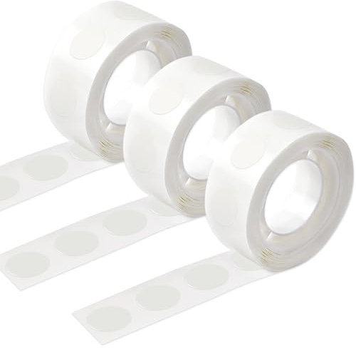 UPINS Klebepunkte Doppelseitig, 300 Stück Ballon Klebepunkte 15 mm Klebepunkte Transparent Ballon Kleber Entfernbare Glue Dots für Ballons Basteln Deko