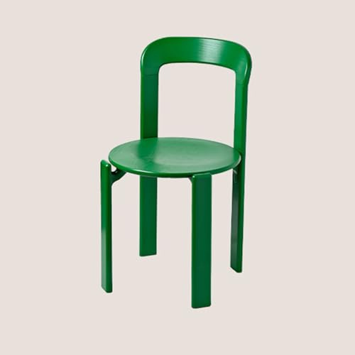 Bestiry Stapelbarer Esszimmerstuhl, 2er-Set, bunter Holzstuhl mit offener, geschwungener Rückenlehne für die Küche, das Büro oder die Bar (17,32 * 18,3 * 31,5 Zoll, G)