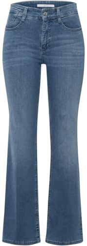 Mac - Damen 5-Pocket Jeans, Laura Authentic (5225-90-0387L) | Super bequemer Stretch-Denim. Bootcut mit ausgestelltem Bein. Normale Leibhöhe. Feine Bügelfalten.