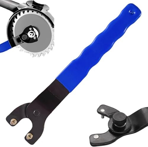 Angle Grinder Pin Wrench, Universal Adjustable Wrench for Angle Grinder with Non-Slip Plastic Coated Handle 10-40mm