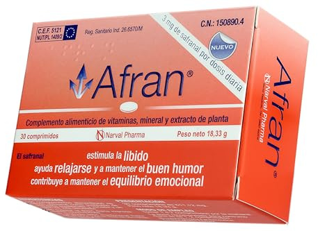 NARVAL PHARMA Afran® 30 Tablets - Help Yourself Maintain Emotional Balance and Good Mood Thanks to Safranal