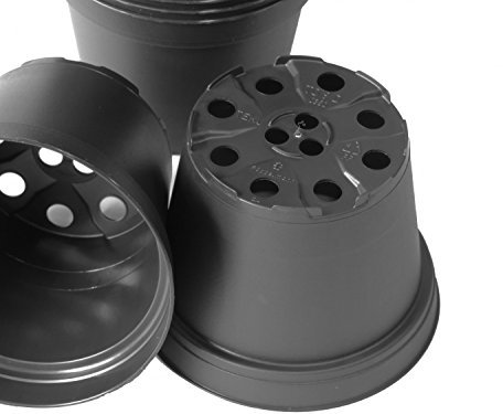 Fuchs seit 1895 20 Pièces Pot de Fleur en Plastique Gärtnertopf Pot à L'Intérieur Noir - 9cm