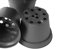 Fuchs seit 1895 20 Pièces Pot de Fleur en Plastique Gärtnertopf Pot à L'Intérieur Noir - 9cm