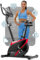 Hop-Sport Onyx Heimtrainer Fahrrad - Fitnessgerät für Zuhause mit Pulssensoren und Computer, 8 Widerstandsstufen, Schwungmasse 7 kg - Fitnessfahhrad für ein max. Nutzergewicht von 120kg Rot