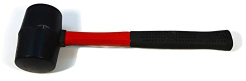 Gummi Hammer Fiberglas Stiel Gummihammer Schonhammer Fliesenhammer 16oz 450 g.
