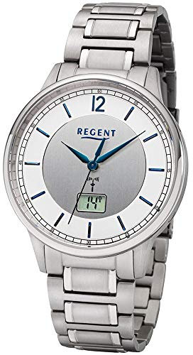 REGENT Herrenuhr Analog Quarz mit Titanarmband BA-397
