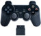 Gollec - Mando inalámbrico con doble vibración compatible con PlayStation y PlayStation 2 negro