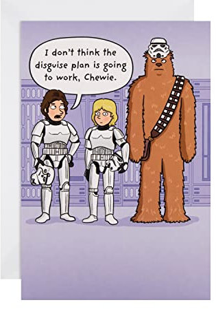 The Hallmark Studio Geburtstagskarte für jeden Anlass – lustiges Star Wars Design