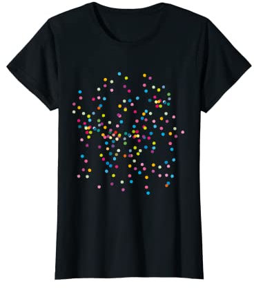 Konfetti für Fasching, Karneval, Geburtstage. Bunte Punkte T-Shirt